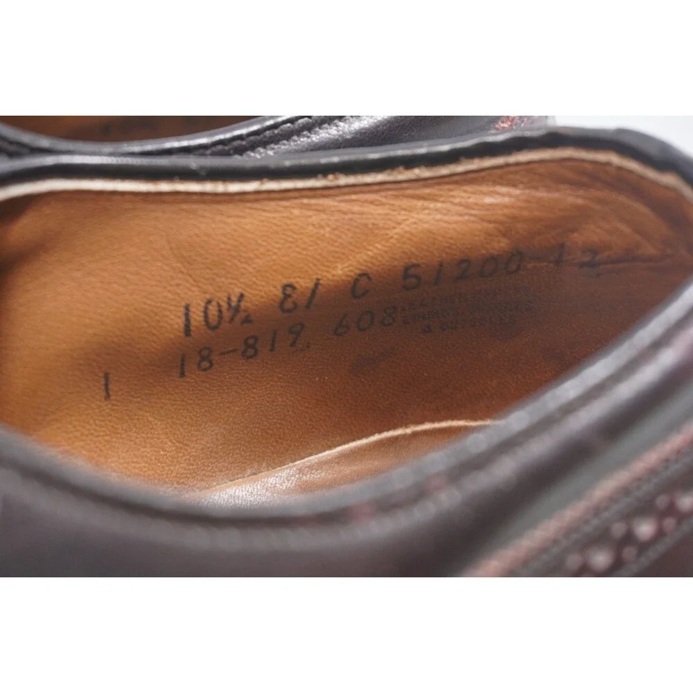 Johnston & Murphy Leather Wingtip Loafer Men's Size 10.5E Oxblood Burgundy Brown